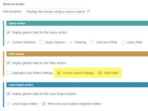 Adding a custom search for an existing View