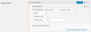 Get posts published the current month