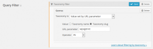Filter posts – Filter by URL parameter
