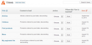 Sorting Views lists