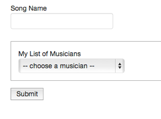 CRED form for new song