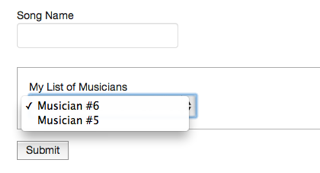 Correctly filtered list of musicians