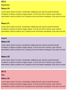 Posts, arranged by month