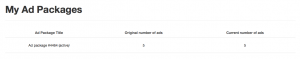 Manage My Orders Packages