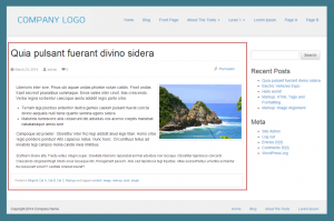 Post content cell in front end