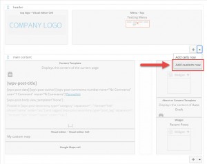 Insert Custom Row Step 2