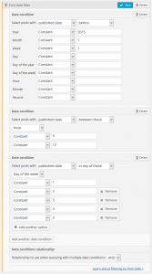 Date query combination