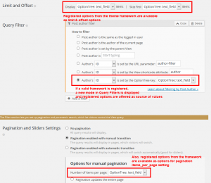 Apply options into a View