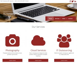 Brochure site built with Toolset Starter theme