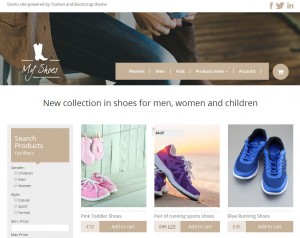 E-commerce site built with Toolset Starter Theme