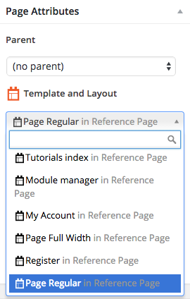 Layouts Template Selection Improvement