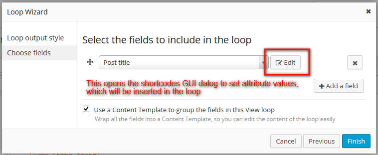 Views Loop Wizard Shortcodes Insertion Compatibility