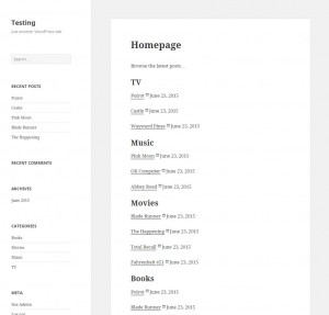 Result of this tutorial on the front-end