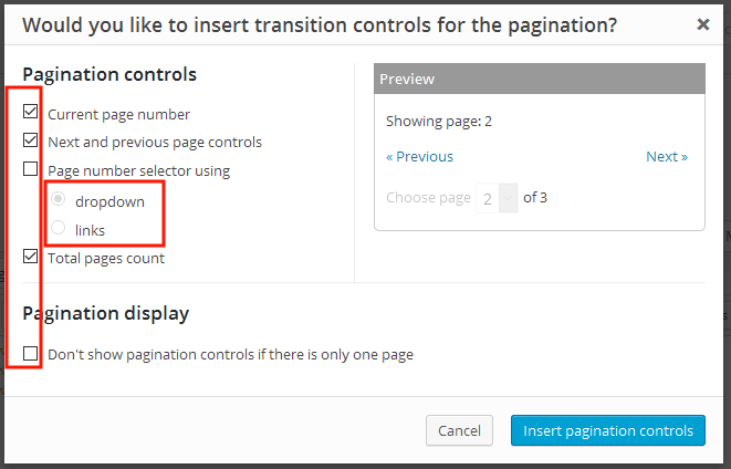 Views Pagination Controls Enhancements