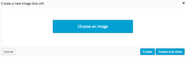 Layouts - Image box cell dialog