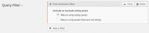 Post Stickiness Filter