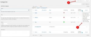 Term field columns visibility