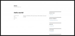What the theme would output