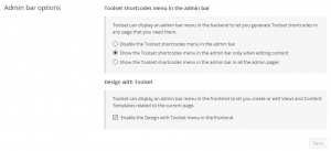 Enable the shortcode generator