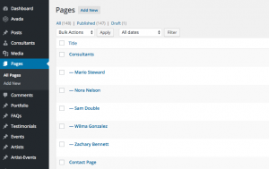 Information about Consultants is separated in a dedicated Post Type