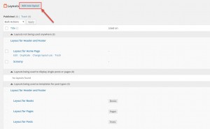 "Add new layout" button