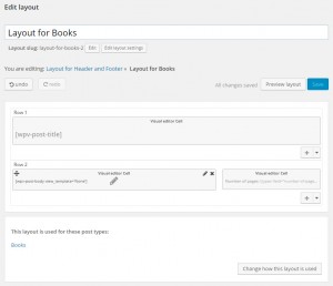 Your layout after inserting the custom post field