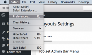 Safari Preferences
