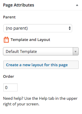 Creating layout in the post-edit page