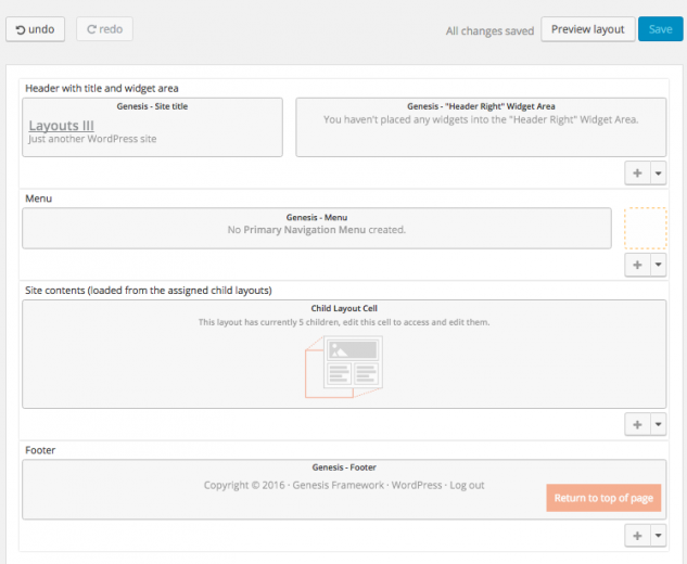 New "All changes saved" and "Saving" messages on save actions