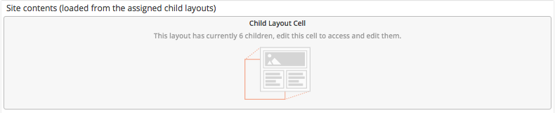 Added number of children available and help text to guide the user to children editing in the Child Layout cell