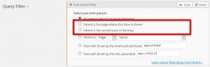 New labels in the Query filter section
