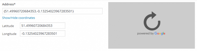 Setting specific latitude/longitude pairs