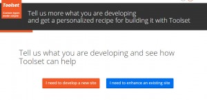 Choose if you are creating a new site or updating an existing one
