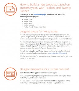 Get your personalized recipe for how to build it with Toolset