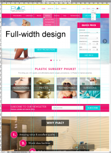 Full-width design