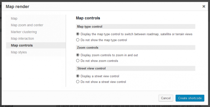 Extra map controls
