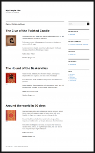 Example of a custom taxonomy term archive page