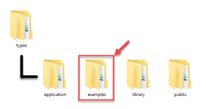 Example folder as found under the Types plugins&rsquo; directory