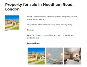 Property photos gallery displayed using a repeating image field Property photos gallery displayed using a repeating image field