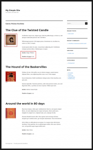 Taxonomy term archive using the same template part