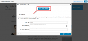 Front-end editing when using Visual Composer or Beaver Builder to design the page