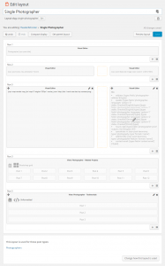Layouts backend editor