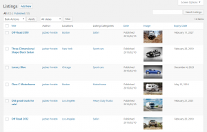 Custom Posts Listing Page