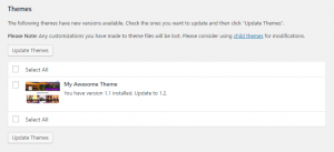Theme update available