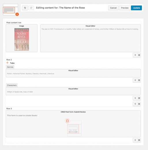 Content layout