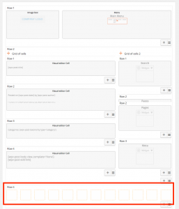 Simple layout for posts. Empty area in the footer is where we want to add a widget area.