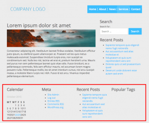 Widget cells in the front-end
