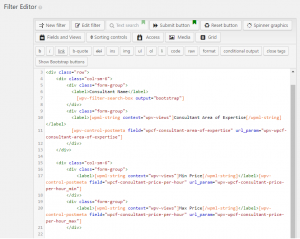 Custom search controls feature nice markup out-of-the-box