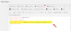 Very clean and minimal markup for the pagination controls