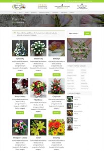 Product archive page on the frontend